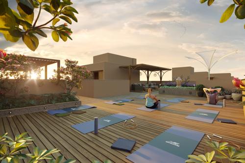  orchid Yoga/Meditation Area