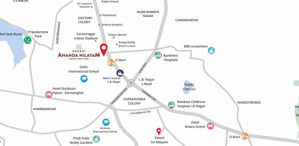 locationPlan of Vasavi Ananda Nilayam