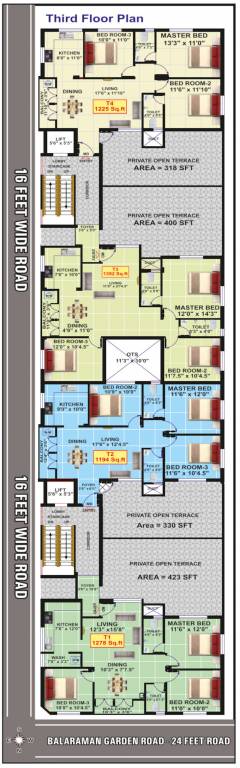  paripoorna Eeshanis Paripoorna Cluster Plan for 3rd Floor