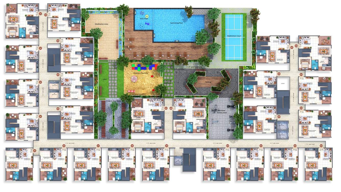  aadya heights Aadya Heights Cluster Plan
