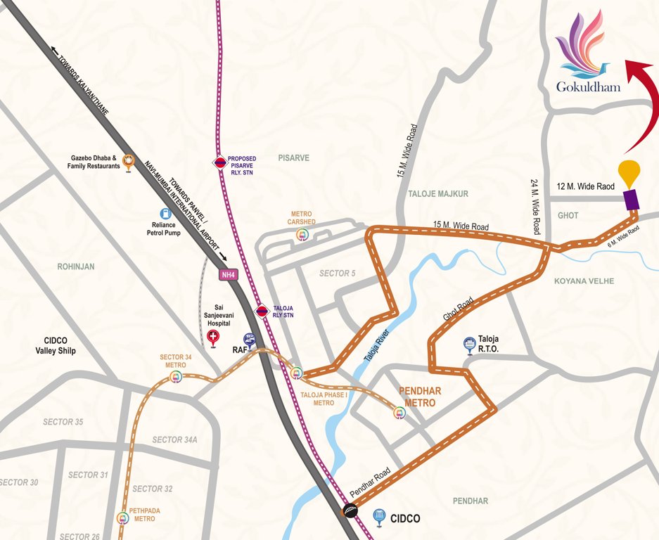  gokuldham Location Plan