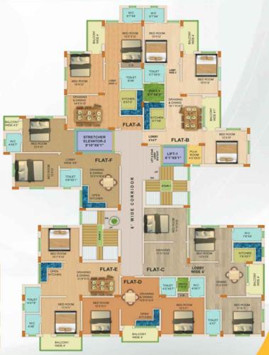  bankura-new-township Block 1 Cluster Plan