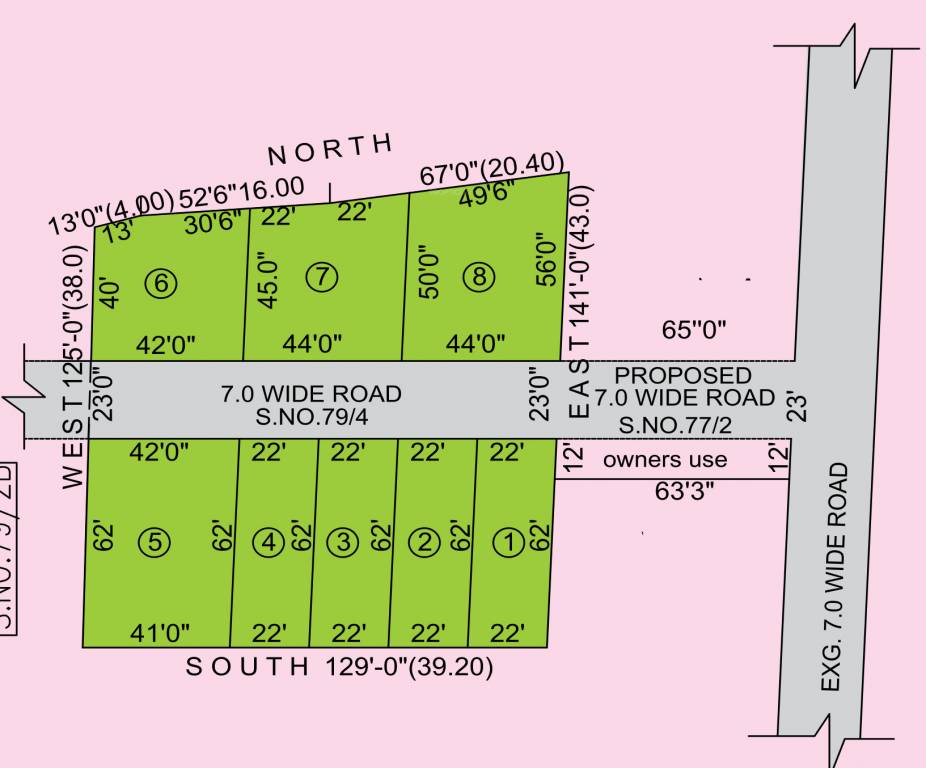  sm nagar plots Layout Plan