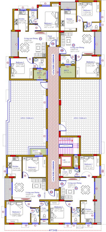  guru karthikeya Guru Karthikeya Cluster Plan For 5th Floor