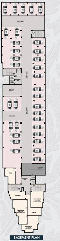  platinum Block B Basement Cluster Plan