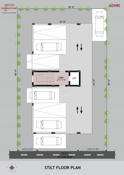  adhri Ramaniyam Adhri Cluster Plan For Ground Floor