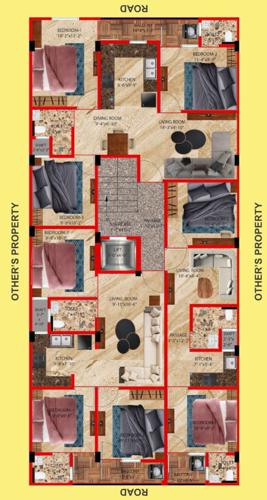 Luxury Home Nawada Cluster Plan For Typical Floor luxury-home-nawada Luxury Home Nawada Cluster Plan For Typical Floor