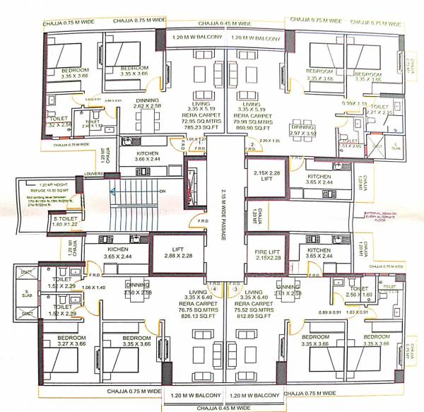  garden-grove Wing A Cluster Plan