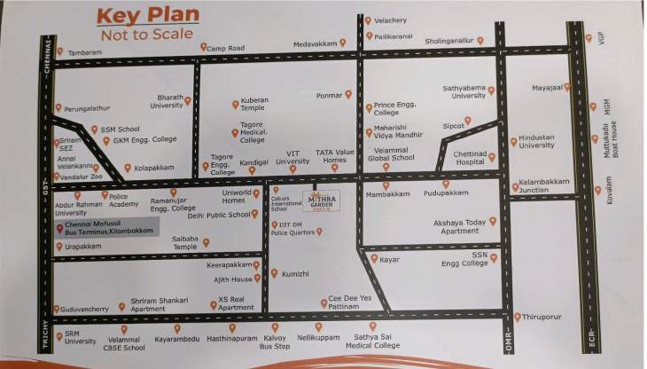  mithra garden Location Plan