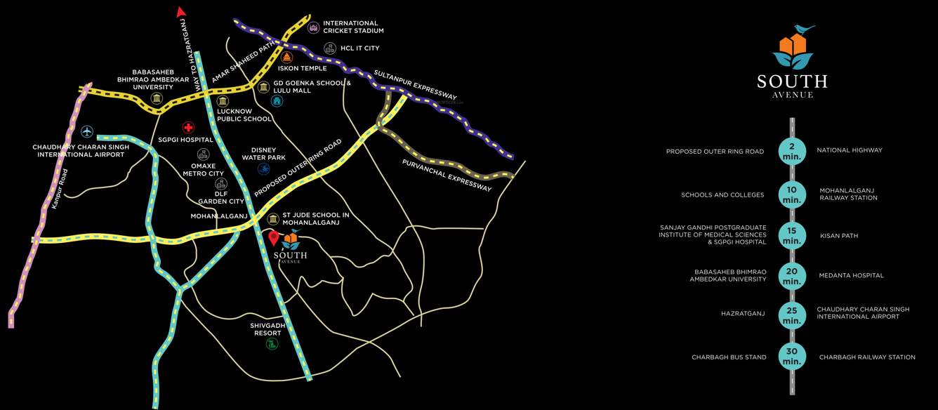  south avenue Location Plan