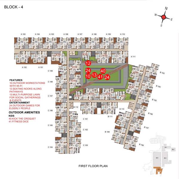Block 4 Cluster Plan for 1st Floor flagship Block 4 Cluster Plan for 1st Floor