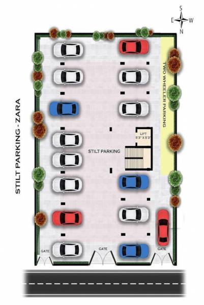  zara Zara Cluster Plan for ground Floor