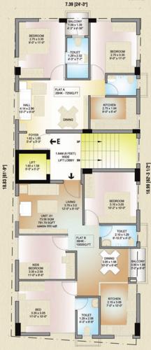  ametrine Minnath Ametrine Cluster Plan from 1st to 5th Floor