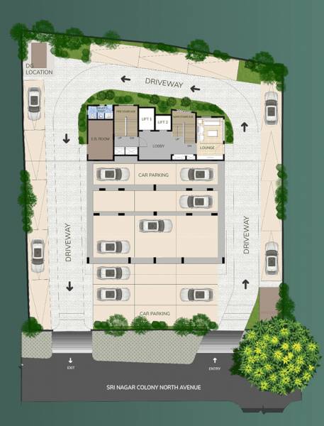  vipassana Vipassana Cluster Plan For Ground Floor
