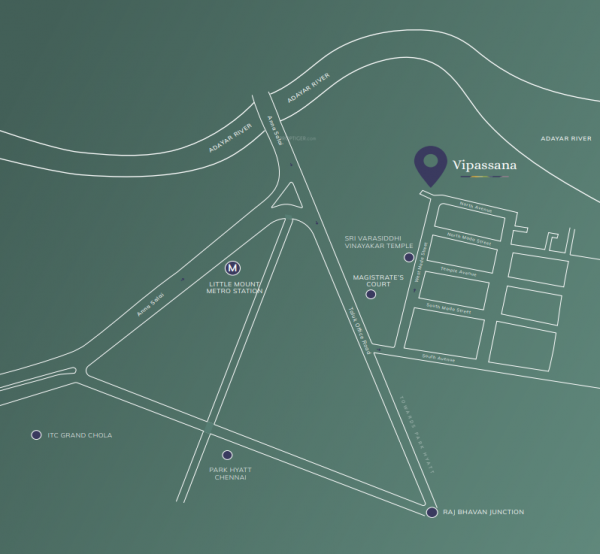  vipassana Location Plan