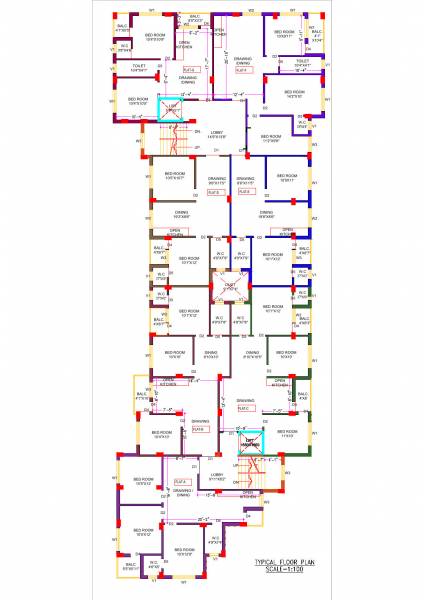  phase-iii Rudra Phase III Cluster Plan For Typical Floor