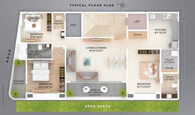  aria Aria Cluster Plan from 1st to 6th Floor