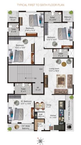  samruddhi-sumanchandra Samruddhi Sumanchandra Cluster Plan from 1st to 4th Floor