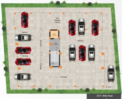  aishwarya Cluster Plan Block A For Ground Floor