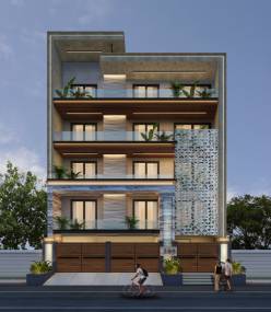 Elevation luxury-builder-floor-sector-56 Elevation