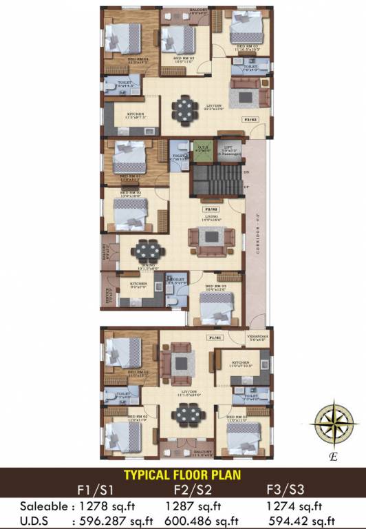  castle Castle Cluster Plan