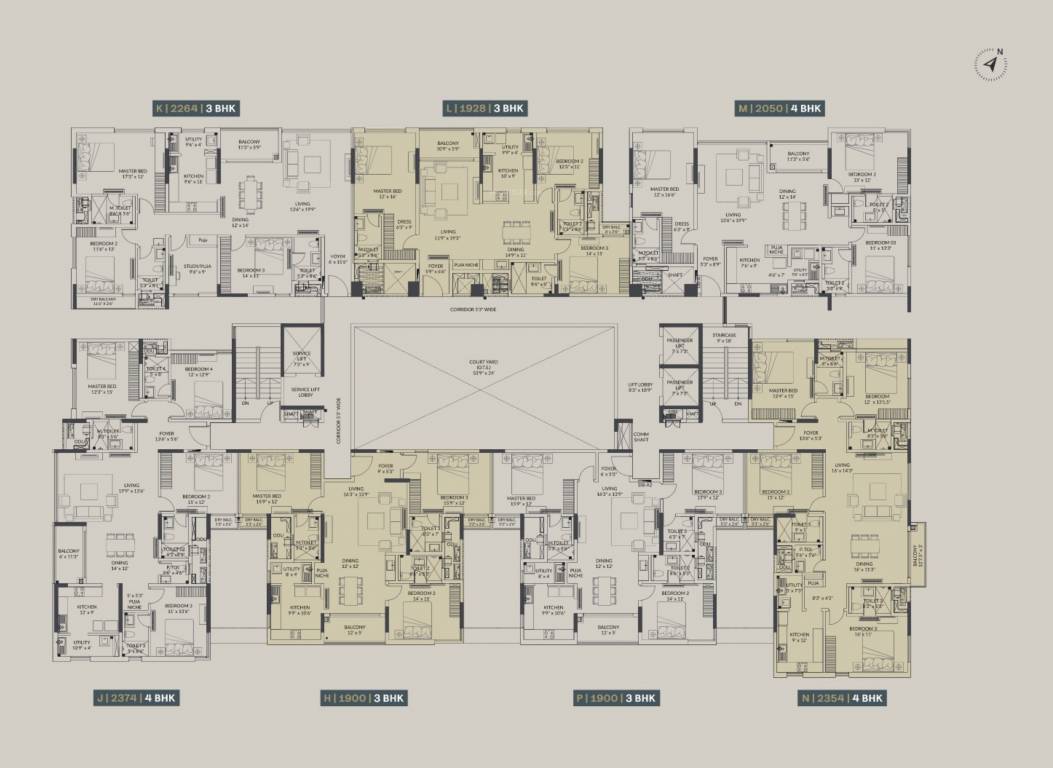  the broadstone Tower A Cluster Plan