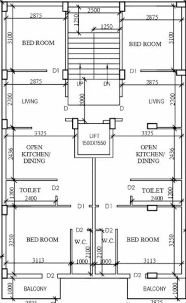  silver-dream Silver Dream Cluster Plan For Typical Floor