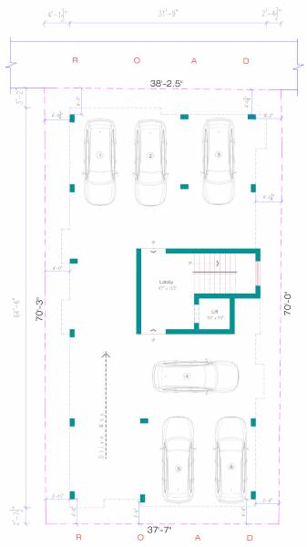  fortuna Alankar Fortuna Cluster Plan for ground Floor
