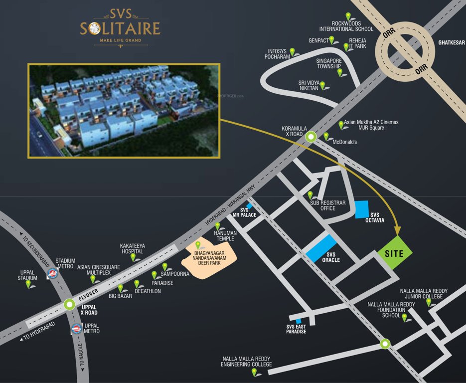  solitaire Location Plan