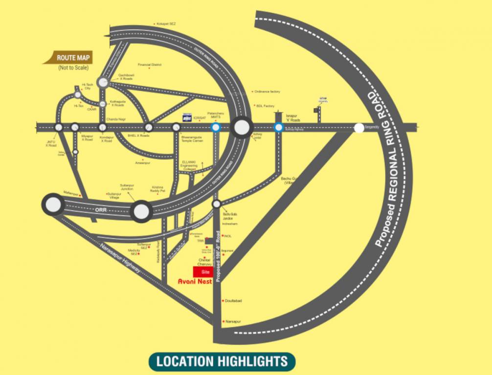  avani nest Location Plan