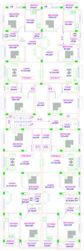  vishnu-mithun-homes Mithun Homes Cluster Plan from 1st to 2nd Floor