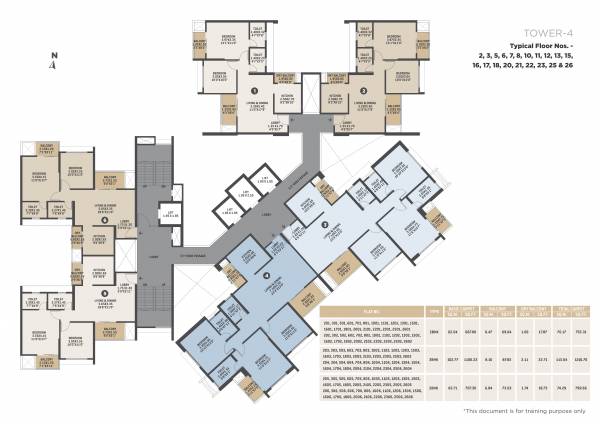 Cluster Plan from 2nd to 26th Floor bellissimo Cluster Plan from 2nd to 26th Floor