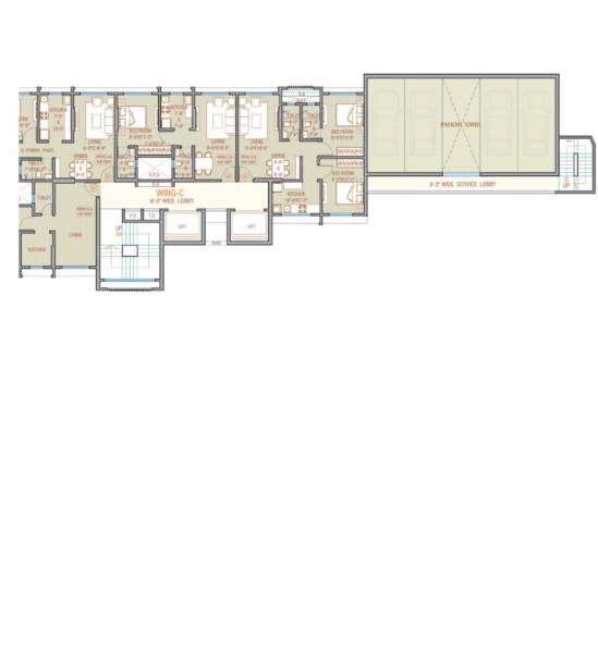  navrang-crystal A Wing Cluster Plan