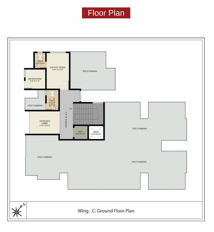  eklavya Building No 1 Type A Cluster Plan