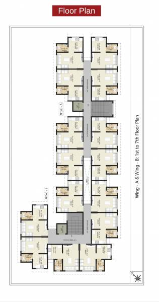  eklavya Building No 1 Type A Cluster Plan