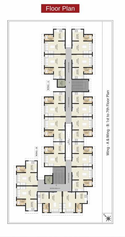  eklavya Building No 1 Type A Cluster Plan