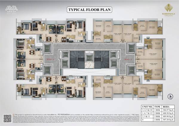  seventh-avenue Wing A Cluster Plan