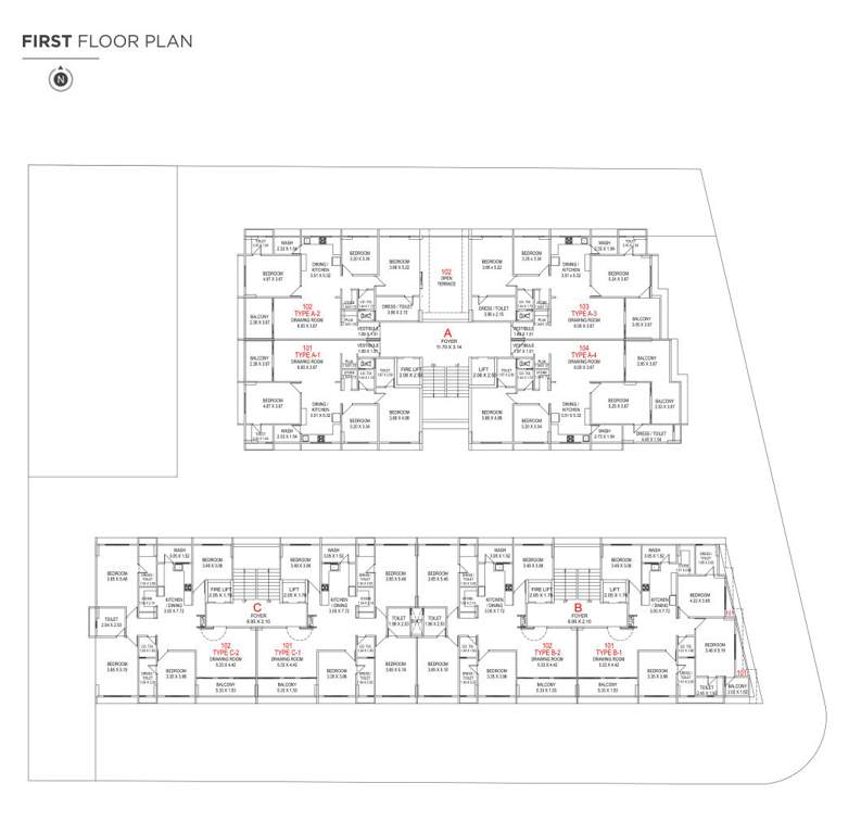  amaryllis Block A, B & C Cluster Plan