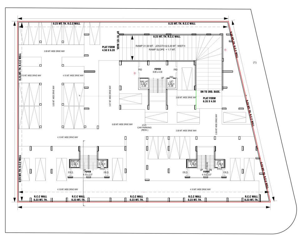  amaryllis Block A, B & C Cluster Plan For 2nd Basement 