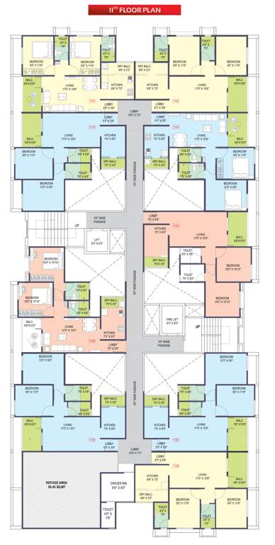  sky crest Sky Crest Cluster Plan for 11th Floor