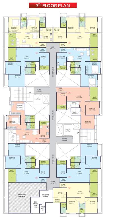  sky crest Sky Crest Cluster Plan for 7th Floor