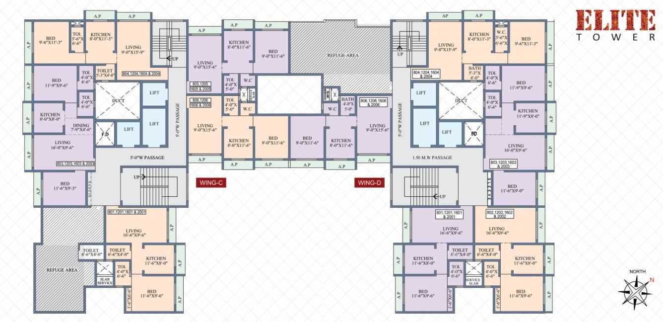  elite tower Elite Tower Cluster Plan