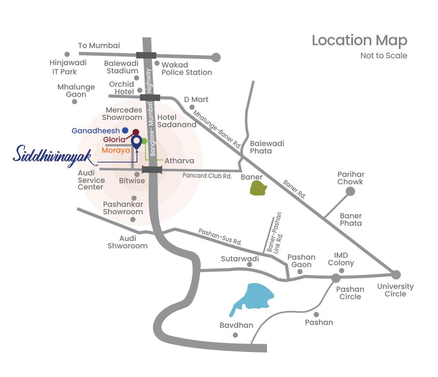  siddhivinayak Location Plan