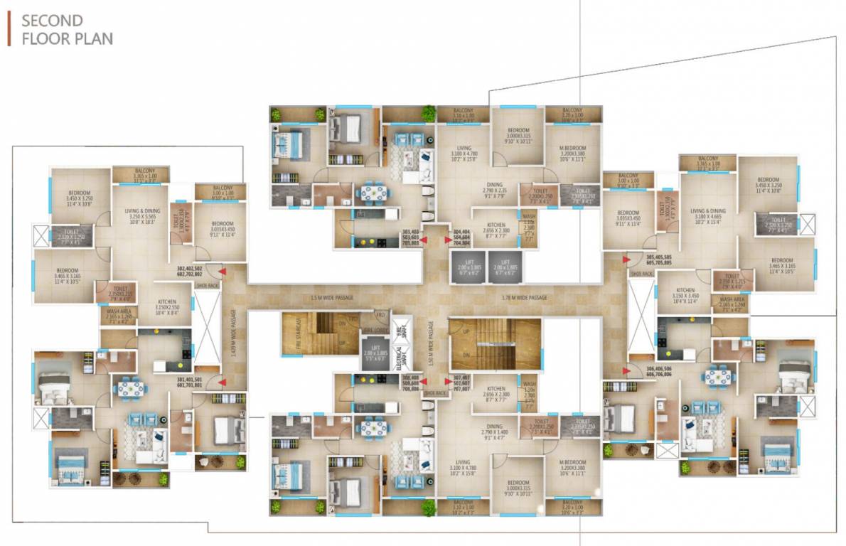  the palm The Palm Cluster Plan for 2nd Floor