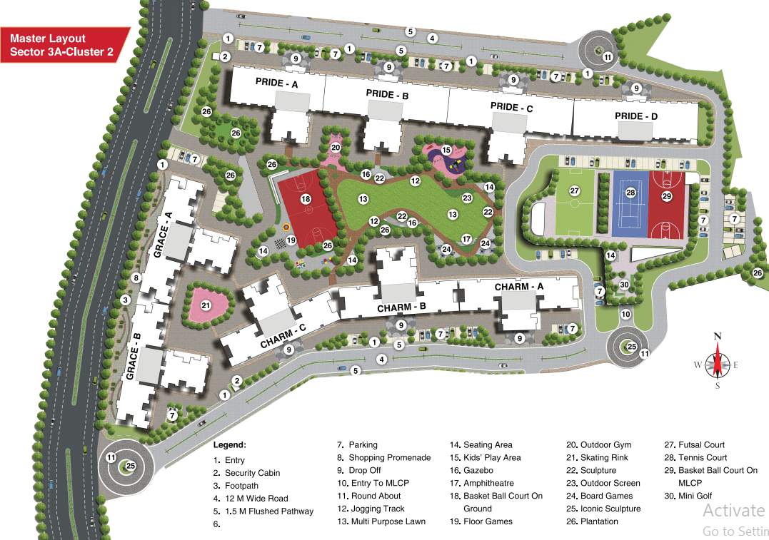  dgt sector 3a cluster 2 phase 2 Layout Plan