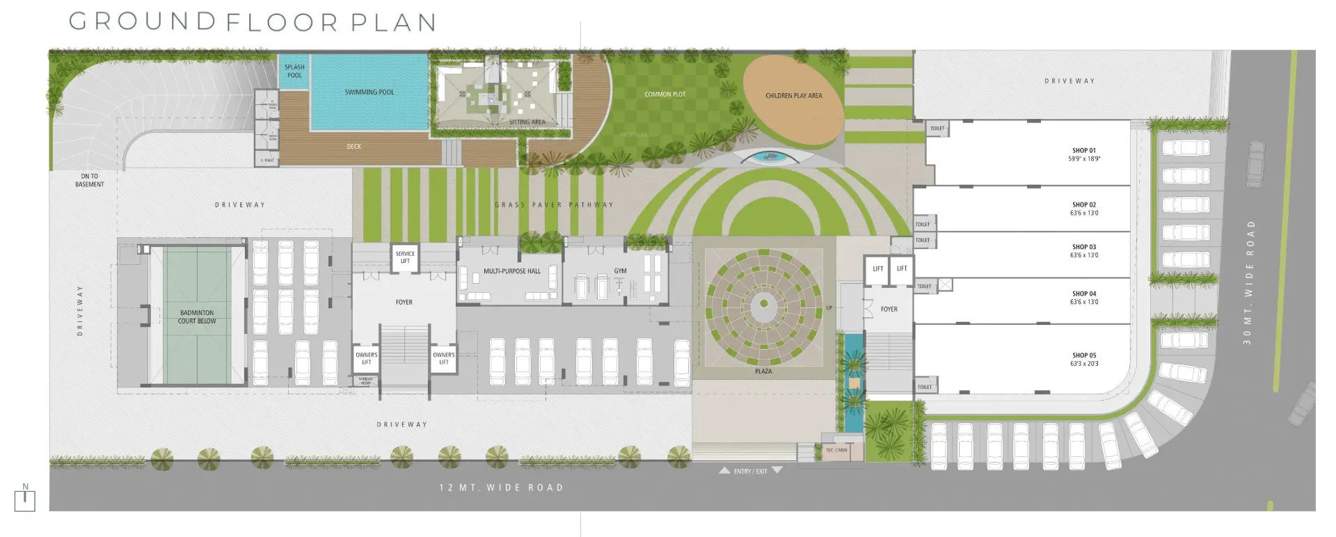  keystone 48 Block A & B Cluster Plan For Ground Floor