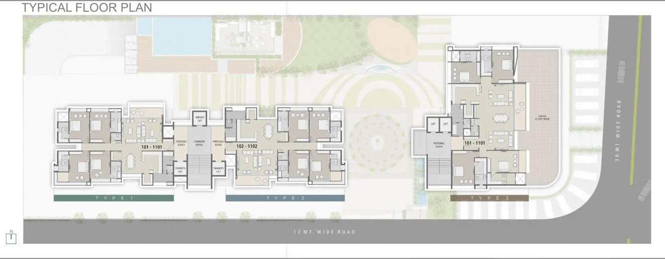  keystone 48 Block A & B Cluster Plan For Typical Floor