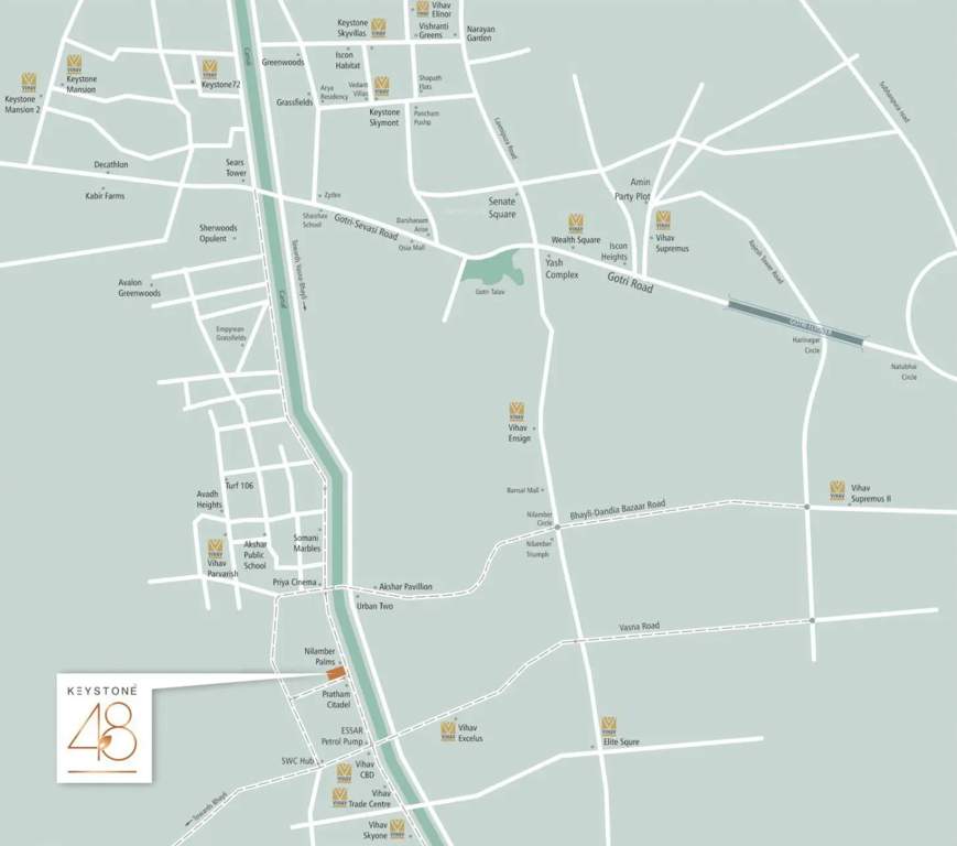  keystone 48 Location Plan