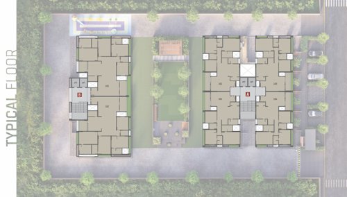  armonia Block A & B Cluster Plan from 1st to 9th Floor