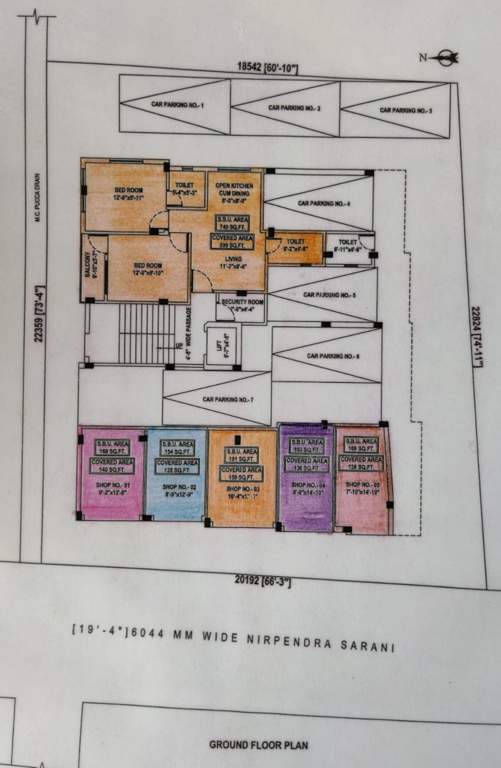  sargam apartment Sargam Apartment Ground Floor Cluster Plan